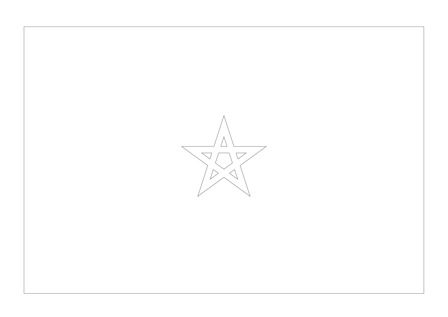 Flag of morocco fãrbung seite