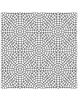 Geometric patterns coloring pages