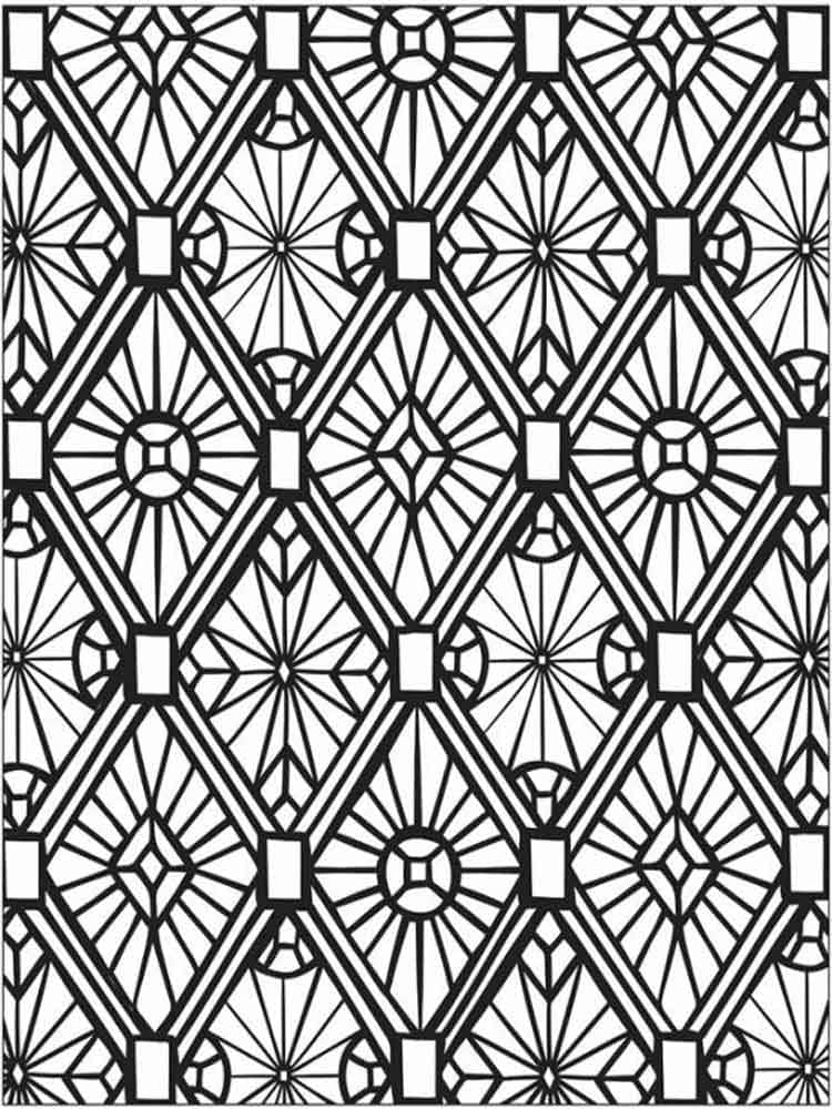 Free printable mosaic patterns coloring page
