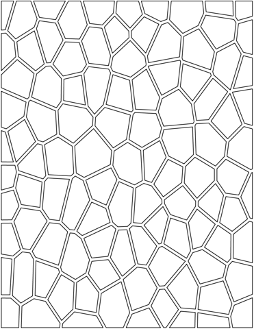 Mosaic pattern coloring page free printable coloring pages