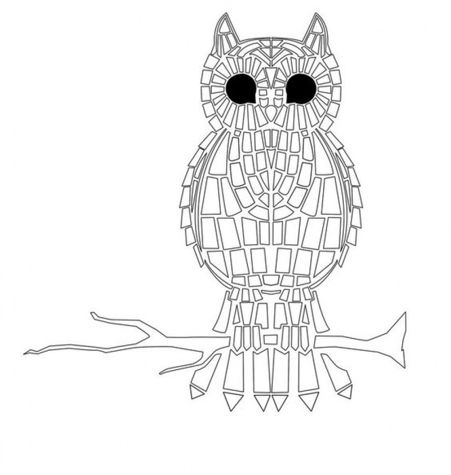 Get this printable mosaic coloring pages online