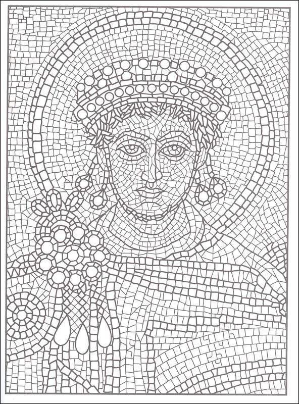 Printable mosaic coloring pages for adults mosaic patterns mosaic drawing roman mosaic