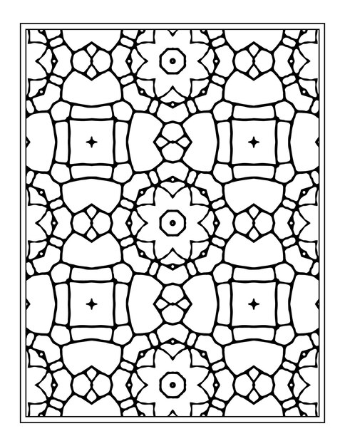 Premium vector mandala coloring page kdp coloring book design