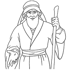 Moses coloring pages