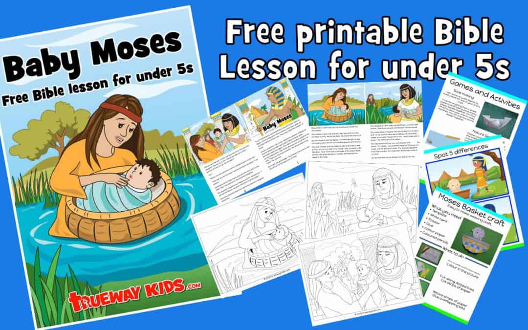 Baby moses bible lesson for kids