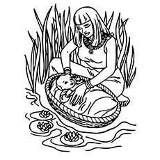 Moses coloring pages