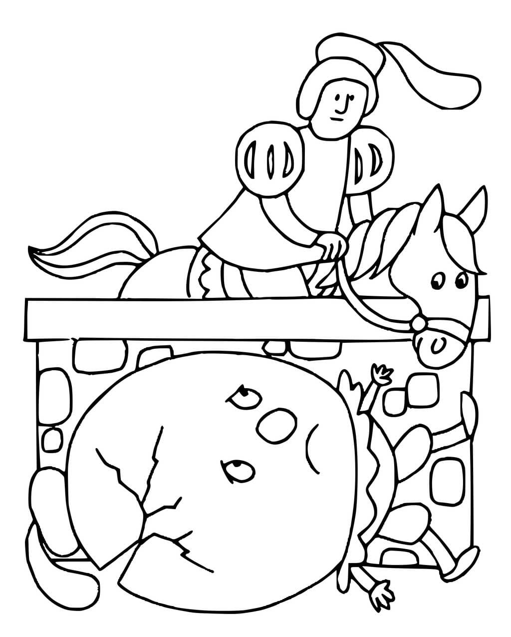 Nursery rhymes mother goose coloring page