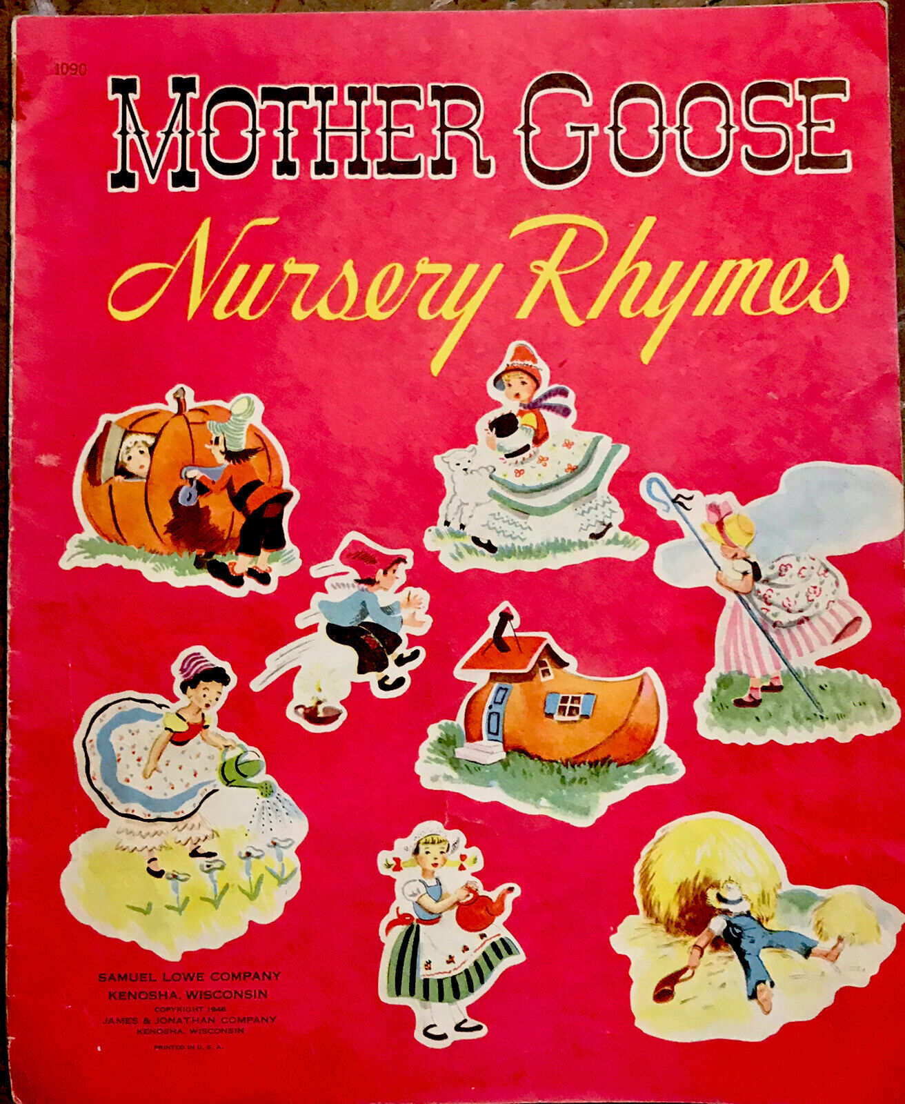 Mother goose rhymes s large picture childrens book rhymes collection