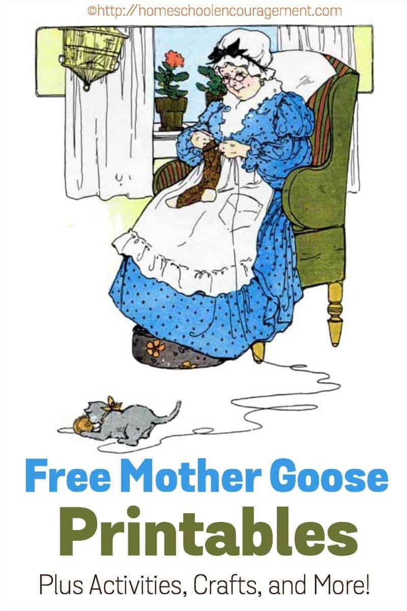 Free mother goose printables plus crafts activities and more