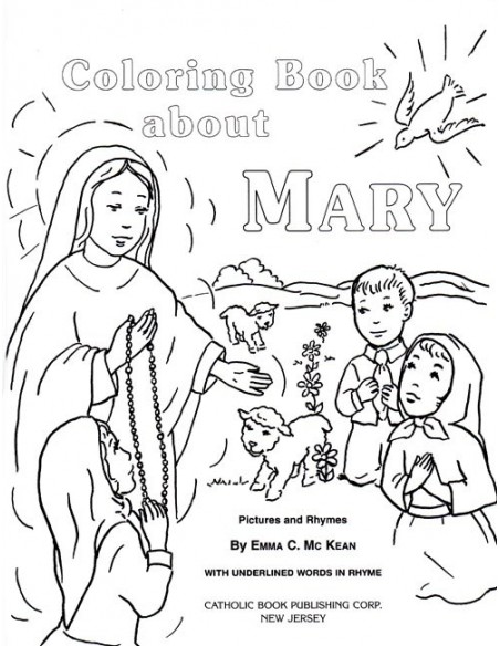 Coloring book about mary