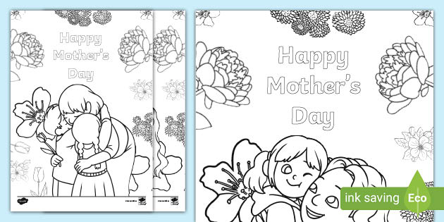 Mothers day louring sheets teacher made