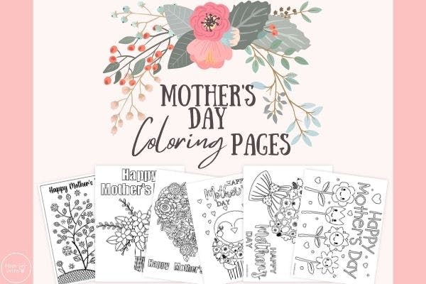 Free printable mothers day coloring pages