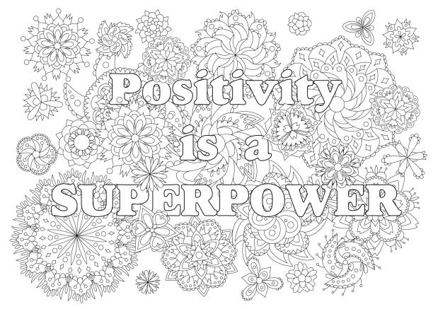 Motivation coloring page stock photos pictures royalty