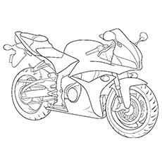 Motorcycle coloring pages