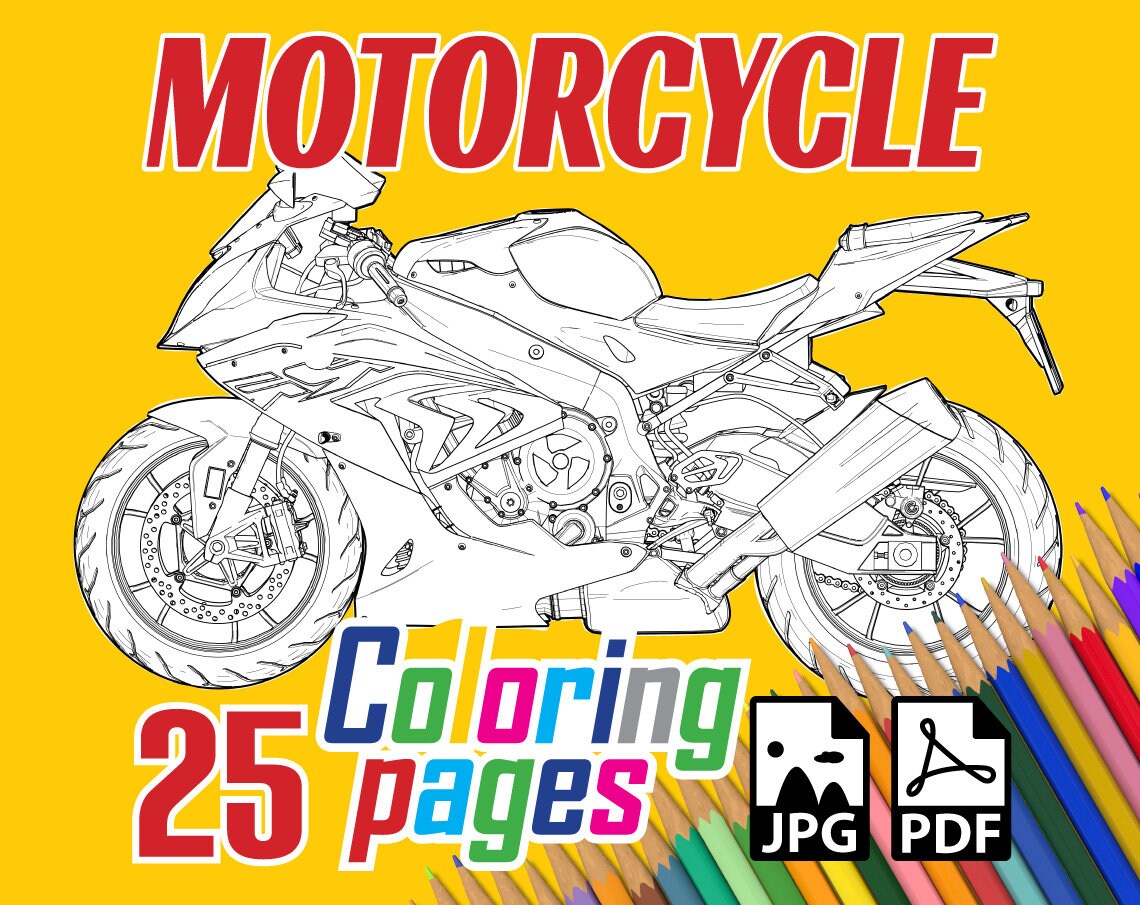 Motorcycle coloring book motorcycle coloring pages motorbike coloring book bike coloring book printable coloring pages jpg pdf