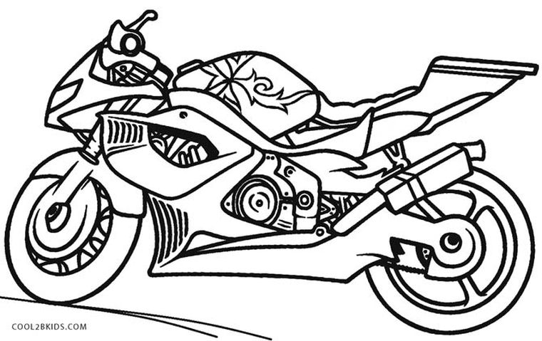 Get this motorcycle coloring pages free to print
