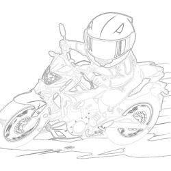 Motorcycles coloring pages