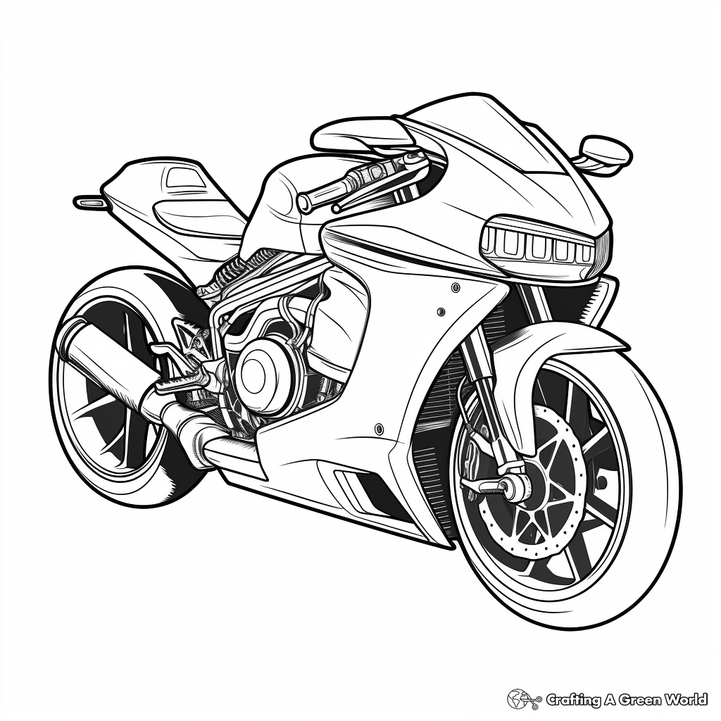Motorcycle coloring pages