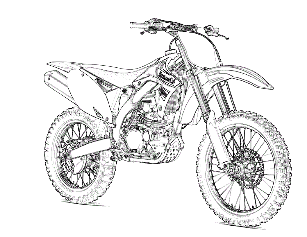 Free printable motorcycle coloring pages for kids