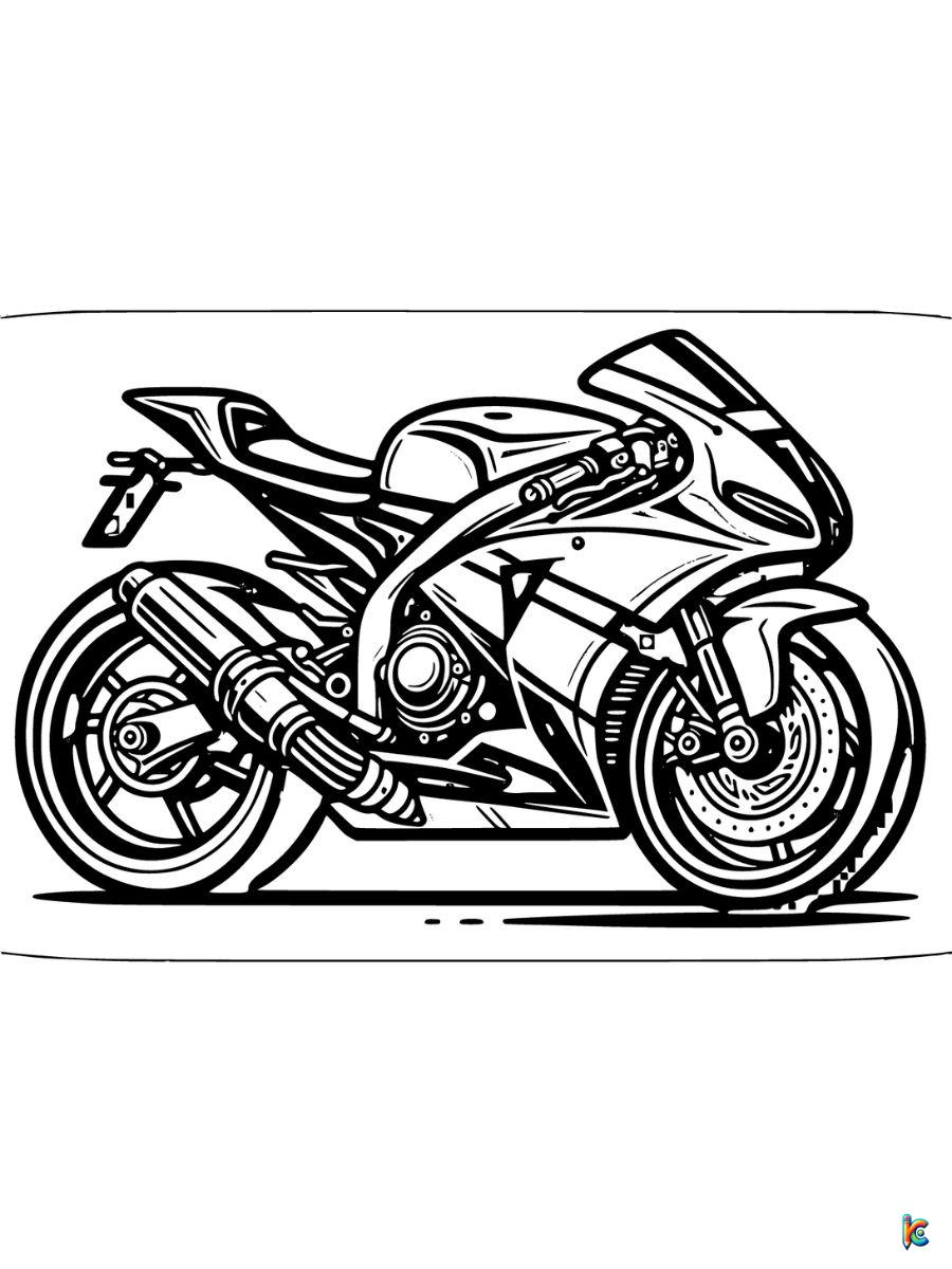 Motorcycle coloring pages â