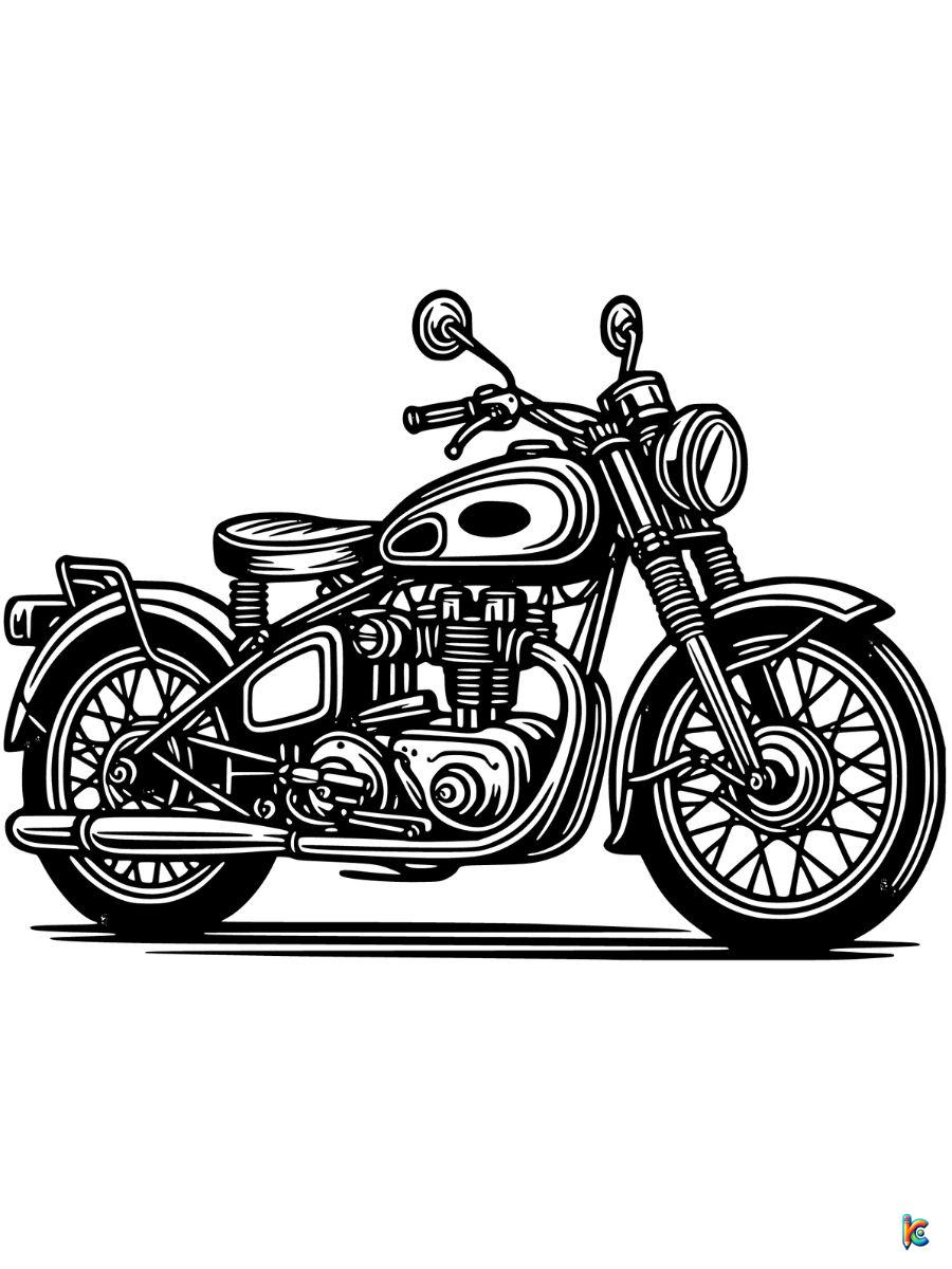 Motorcycle coloring pages â