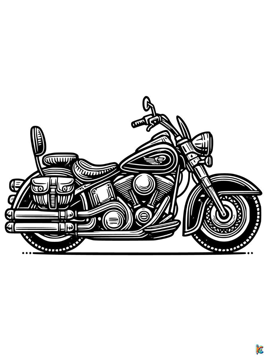 Motorcycle coloring pages â