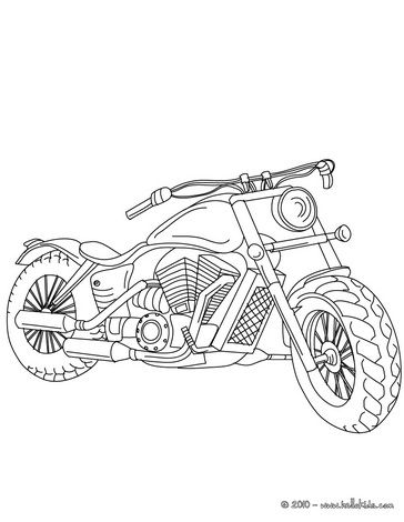 Motorcycle coloring pages