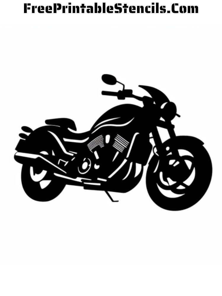 Free printable motorcycle stencils