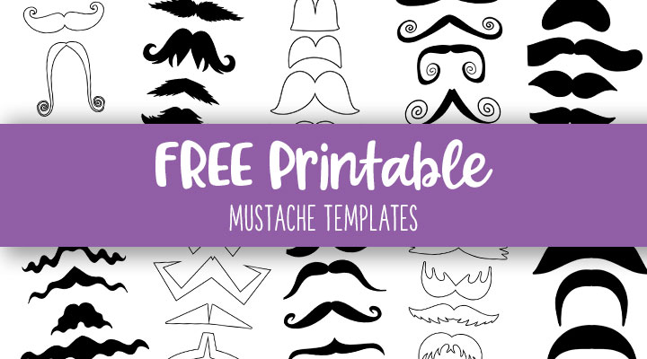 Printable mustache templates