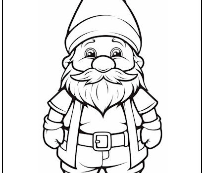 Tag gnome coloring page print it free