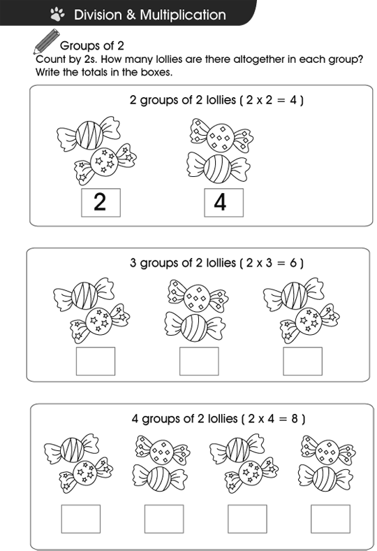 Multiplication coloring pages