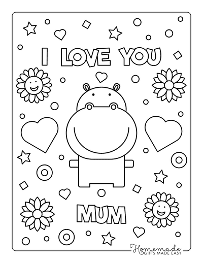 Free printable mothers day coloring pages for kids