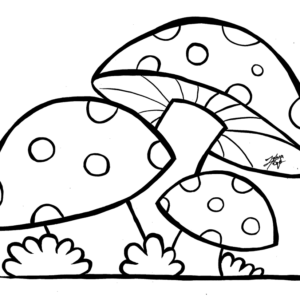 Mushroom coloring pages printable for free download