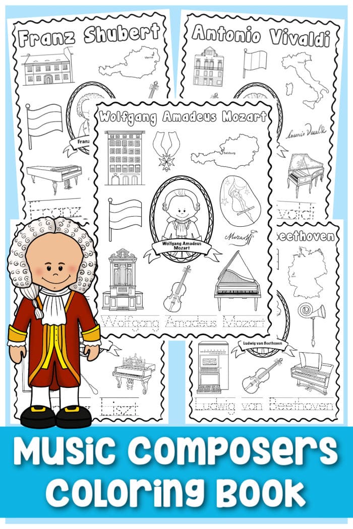 Free music coloring pages