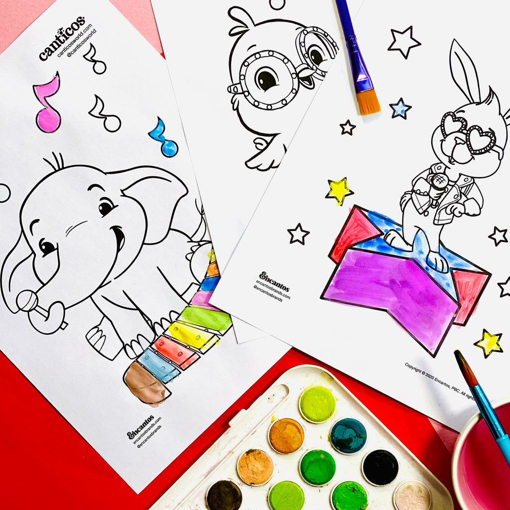 Printable music coloring sheets