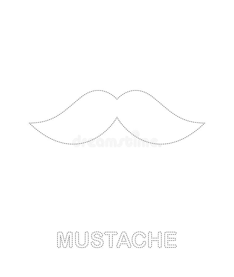 Printable mustache stock illustrations â printable mustache stock illustrations vectors clipart
