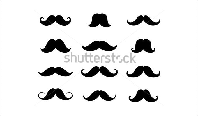 Mustache s and colouring pages