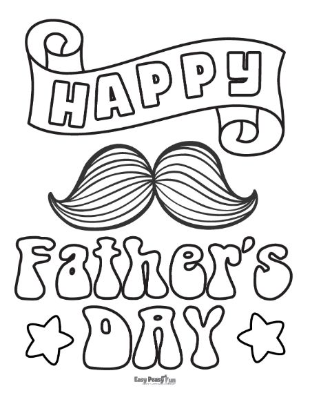 Printable fathers day coloring pages