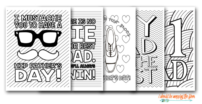 Free fathers day printable coloring pages i should be mopping the floor