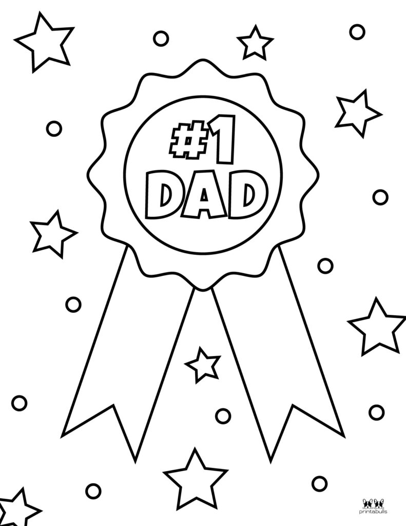 Fathers day coloring pages