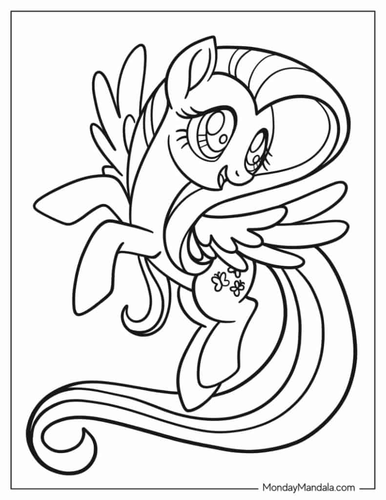 My little pony coloring pages free pdf printables