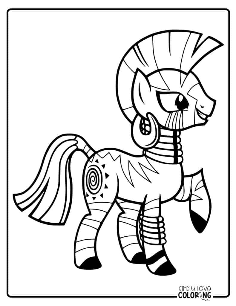 My little pony coloring pages free pdf printables