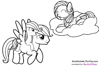 My little pony coloring pages friendship is magic team colors