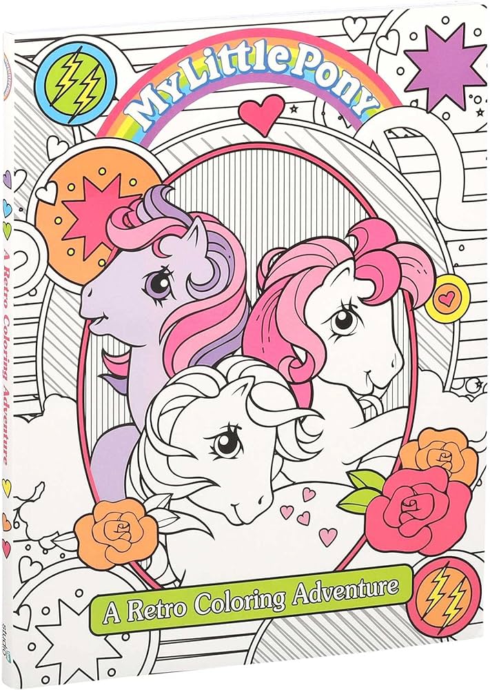 My little pony retro coloring book editors of studio fun international books