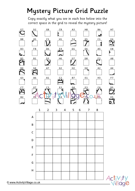 Mystery picture puzzle