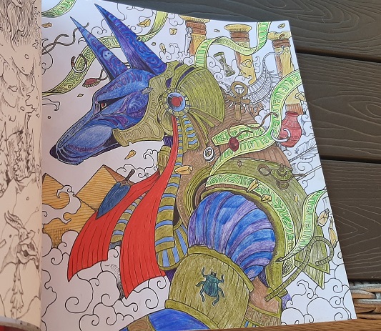 Glitterwolf and colouring books