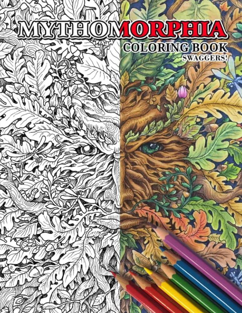 Mythomorphia coloring book dive into mythological realms of mythical fantasy creatures for art lovers swaggers books