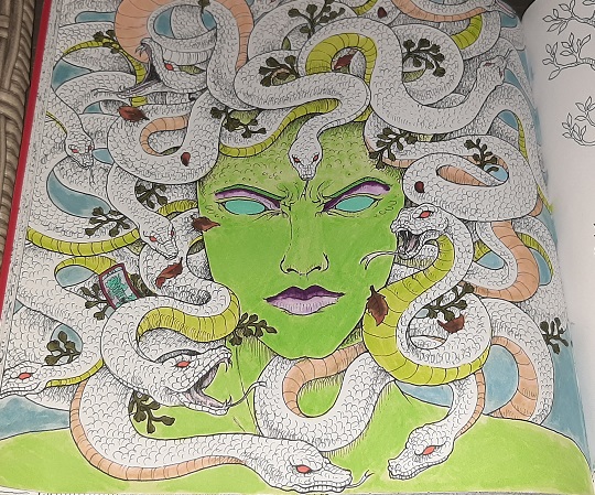 Glitterwolf and colouring books