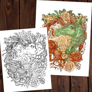 Fairy girl princess coloring sheets unicorn horse coloringadult coloring pages