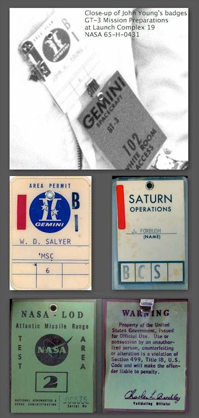 Nasa contractor id badges and passes